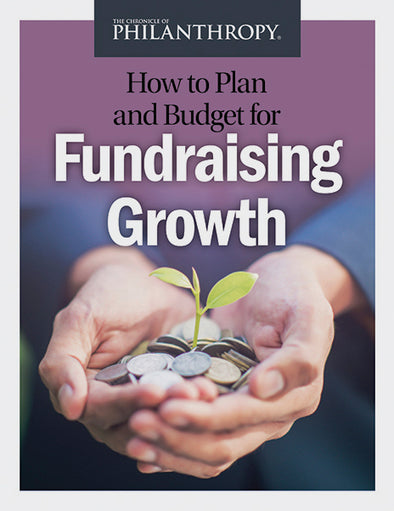 How to Plan and Budget for Fundraising Growth Collection - Cover image of a hand holding coins and a sapling
