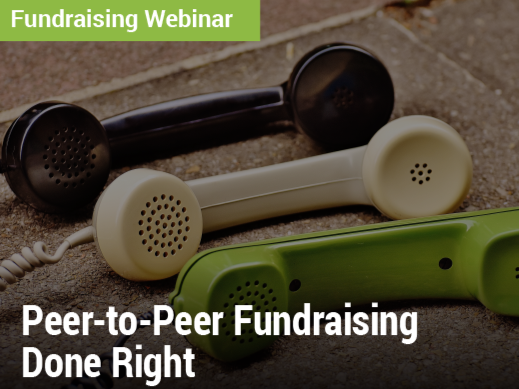 Fundraising Webinar: Peer-to-Peer Fundraising Done Right - image of three telephones in a row
