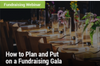 Fundraising Webinar: How to Plan and Put on a Fundraising Gala - Image of place settings for a fancy dinner
