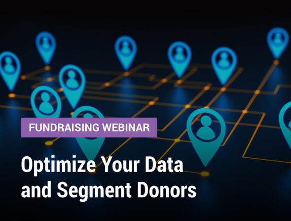 Fundraising Webinar: Optimize Your Data and Segment Donors - image of digital markers representing people with a digital line connecting them all