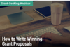 Grant-Seeking Webinar: How to Write Winning Grant Proposals - Image of hands on a computer keyboard