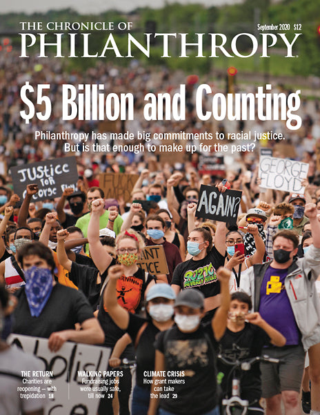 Cover Image of The Chronicle of Philanthropy Issue, September 2020, $5 Billion and Counting.