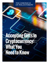 Chronicle of Philanthropy Collection: Accepting Gifts in Cryptocurrency: What You Need to Know - Image of a tech screen