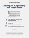 Chronicle of Philanthropy Collection: Accepting Gifts in Cryptocurrency: What You Need to Know - Table of Contents