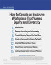 Chronicle of Philanthropy Collection: How to Create an Inclusive Workplace That Values Equity and Diversity - Table of Contents