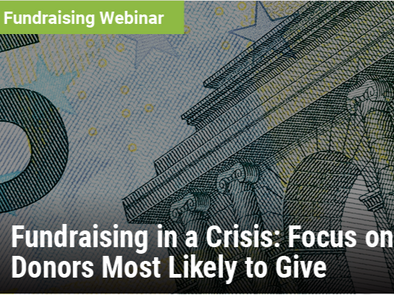 Fundraising Webinar: Fundraising in a Crisis: Focus on Donors Most Likely to Give - image of a five dollar bill